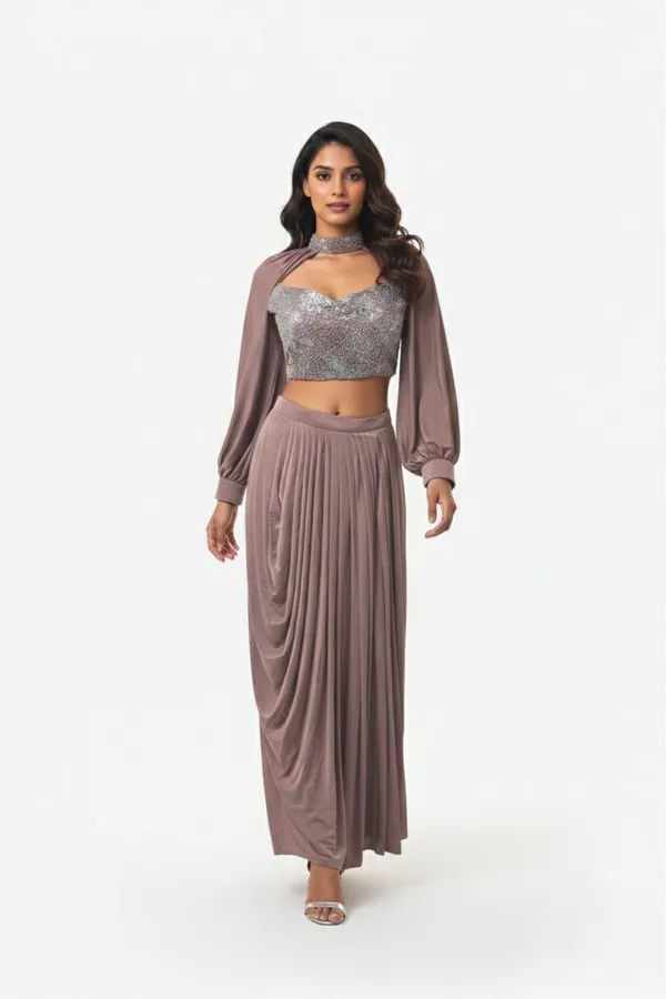 Oojal_Straight_Gown_Brown