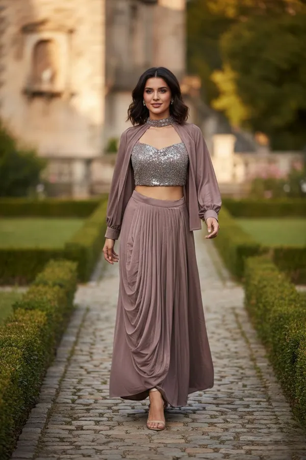 Oojal_Straight_Gown_Brown