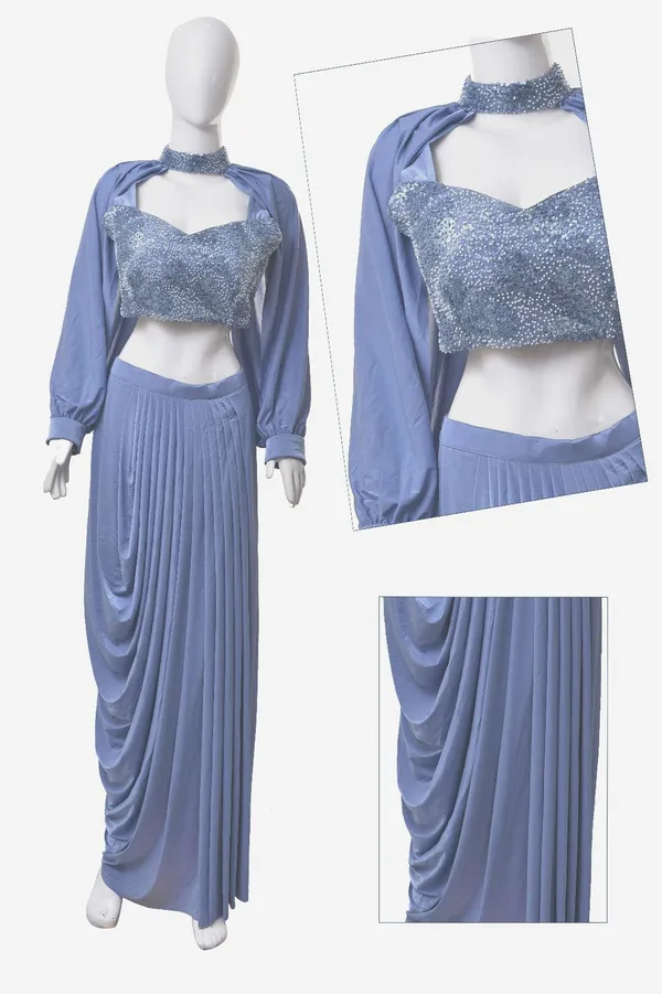 Oojal_Straight_Gown_Blue