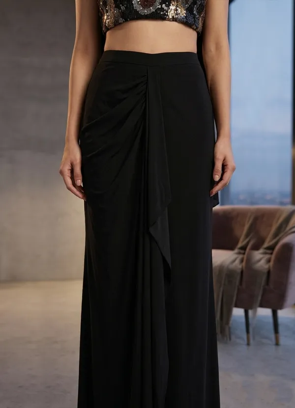 OOJAL_Lycra_Black_Designer_Ensemble_�_Premium_Partywear