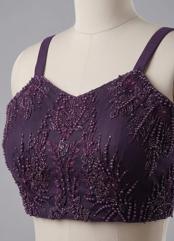 OOJAL_Lycra_Wine_Designer_Ensemble_�_Premium_Partywear