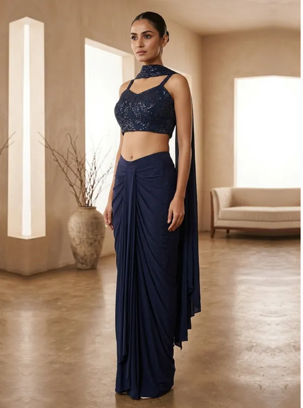 Oojal_Navy_Blue_Lycra_Party_And_Festive_Wear_Dress