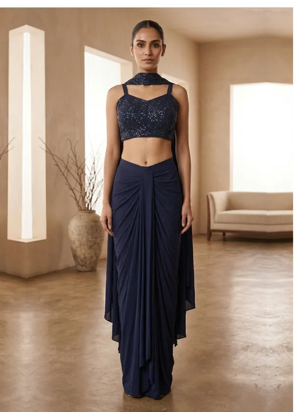 Oojal_Navy_Blue_Lycra_Party_And_Festive_Wear_Dress