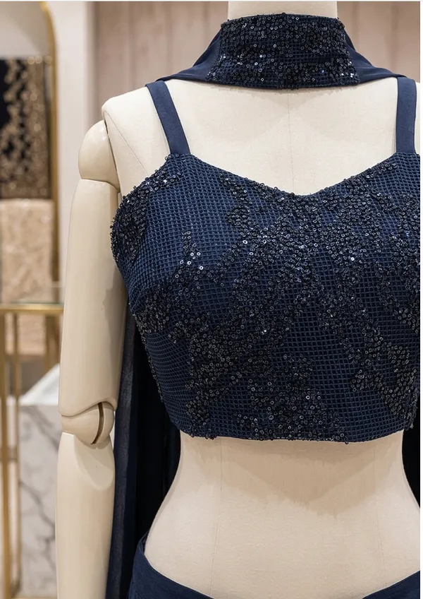 Oojal_Navy_Blue_Lycra_Party_And_Festive_Wear_Dress