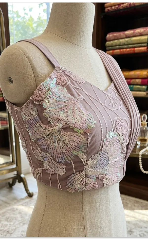 Oojal_Powder_Pink_Color_Ready_To_Wear_Designer_Saree