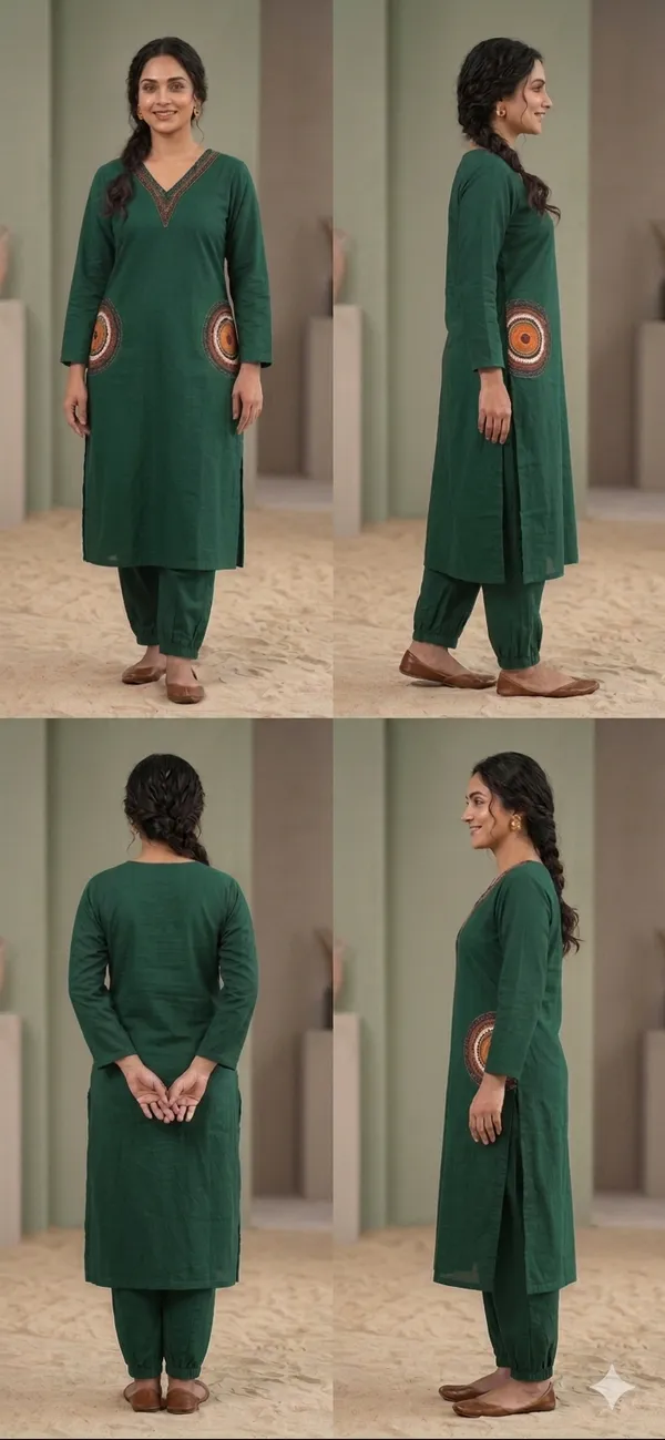 Green_Embroidered_Straight_Kurta_For_Women