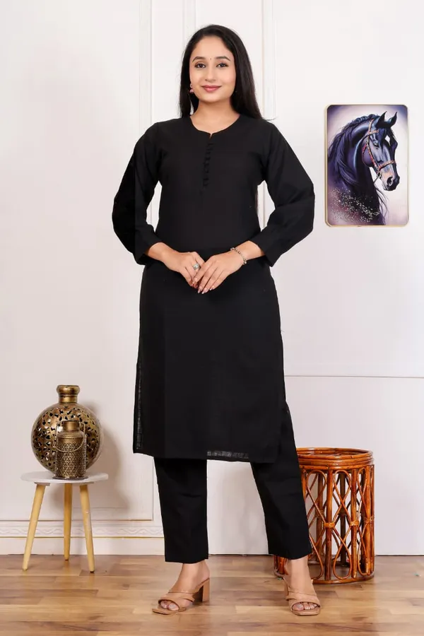 Black_Straight_Kurta_Set_For_Women