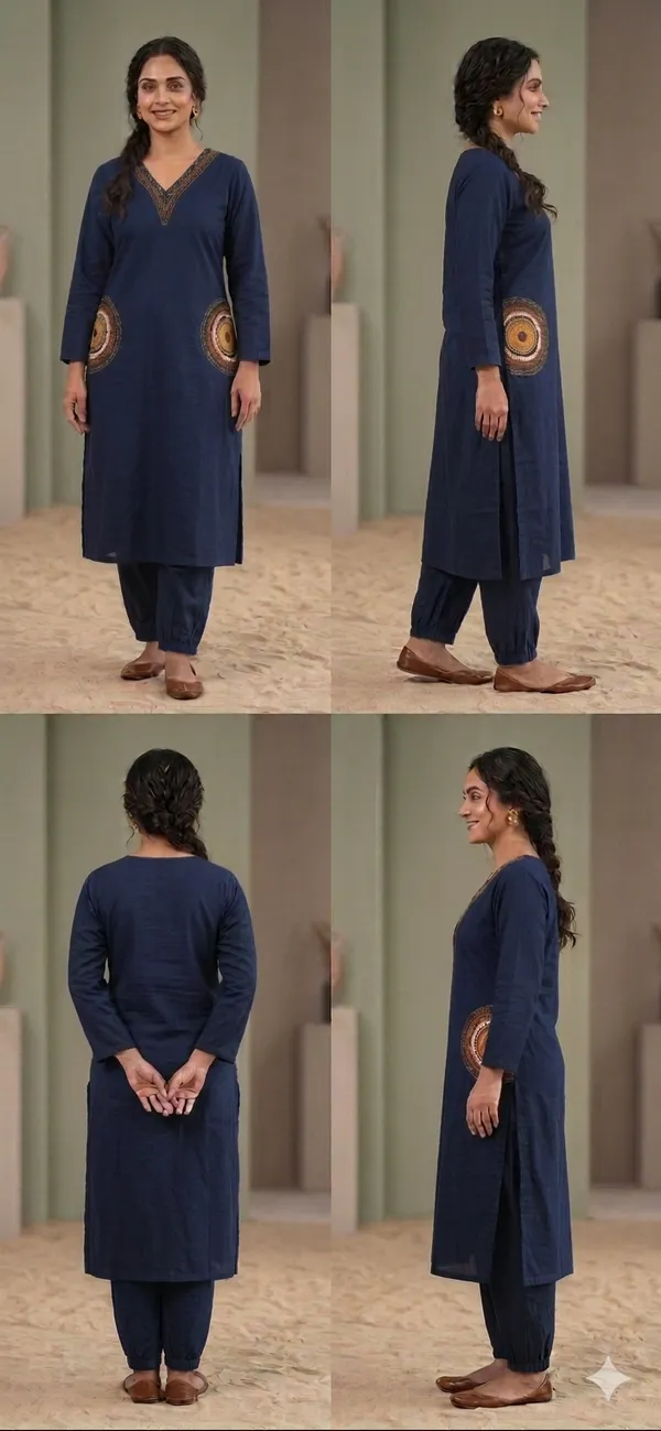 Navy_Blue_Embroidered_Straight_Kurta_Set_For_Women