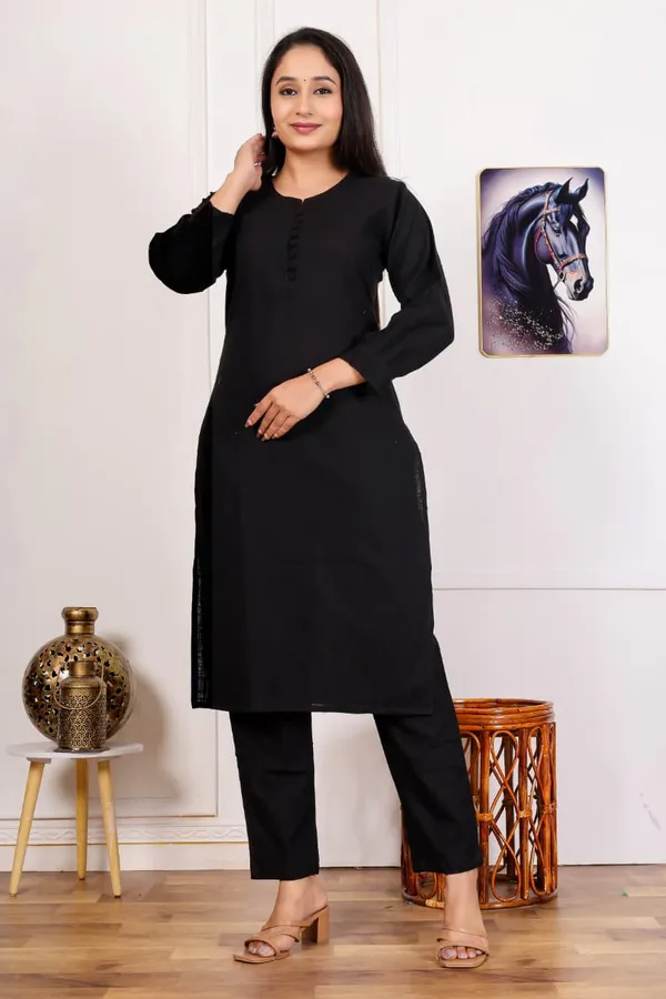 Black_Straight_Kurta_Set_For_Women