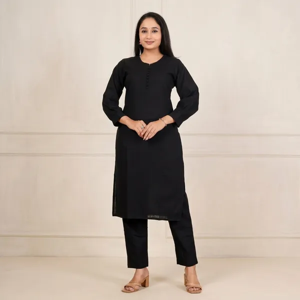 Black_Straight_Kurta_Set_For_Women