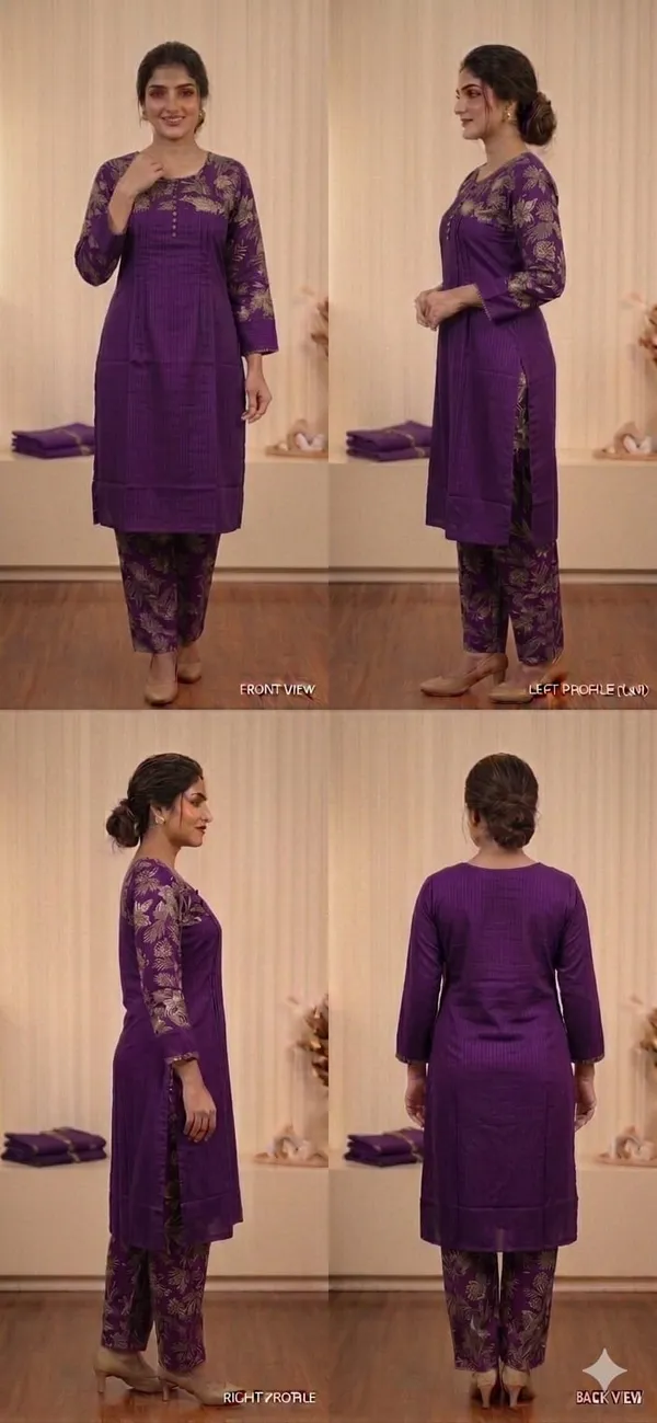 Purple_Embroidered_Straight_Kurti_Set_With_Printed_Pants_For_Women