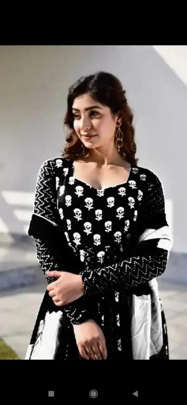 Black_And_White_Skull_Print_Anarkali_Dress_For_Women