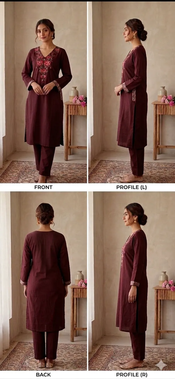 Maroon_Floral_Embroidered_Straight_Kurta_Set_For_Women