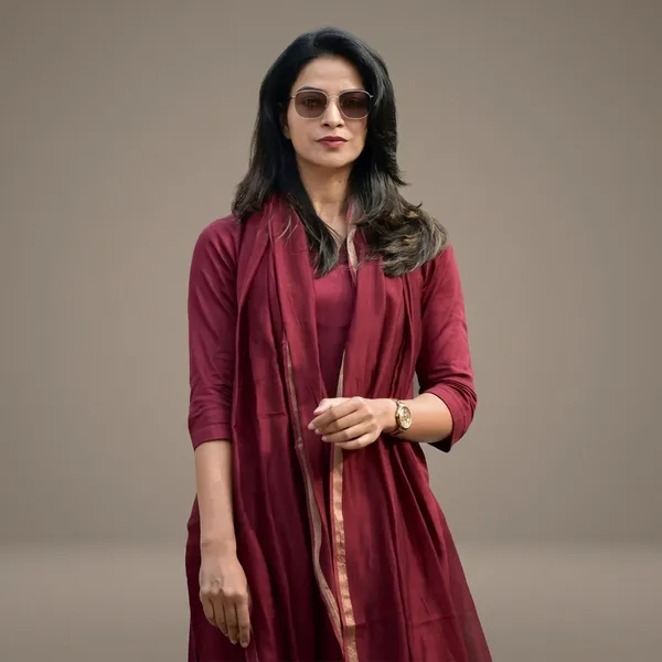 Maroon_Blend_Straight_Kurta_Set_For_Women