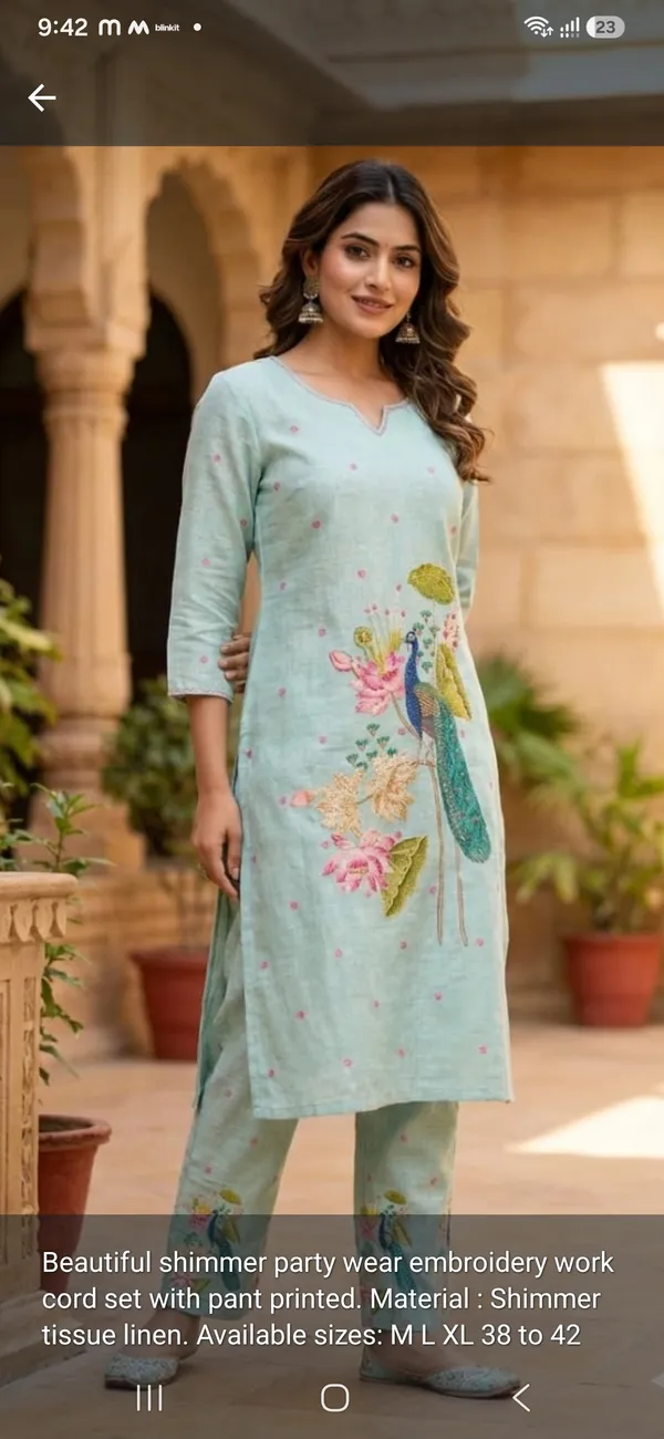 Mint_Green_Cotton_Embroidered_Kurta_Set_For_Women