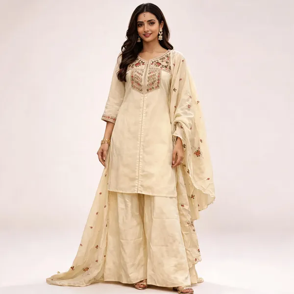 Cream_Cotton_Embroidered_Ethnic_Suit_Set_For_Women