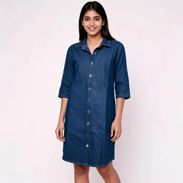 Blue_Cotton_Shirt_Dress_For_Women