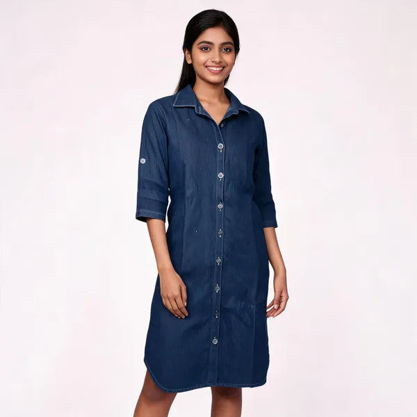 Blue_Cotton_Shirt_Dress_For_Women