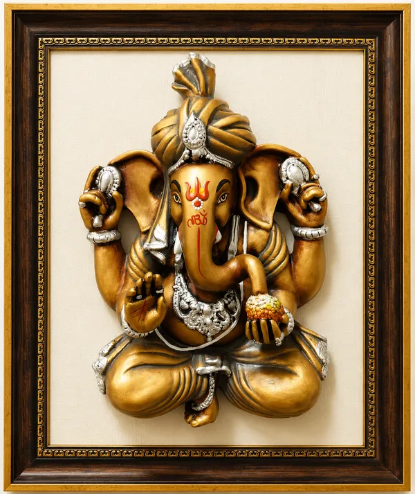 Framed_3D_Lord_Ganesha_Wall_Art
