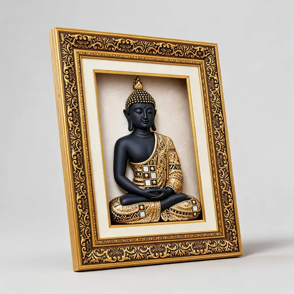 Luxury_Black_&_Gold_Buddha_Framed_Wall_Art