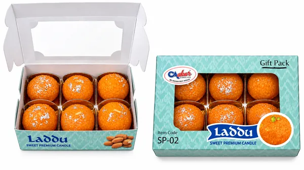 Motichoor_Laddu_Sweet_Premium_Candles_(Pack_of_4)