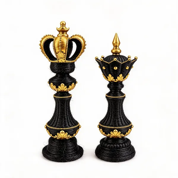 Royal_Crown_Black_&_Gold_Decorative_Diya_Holder_Set_of_2