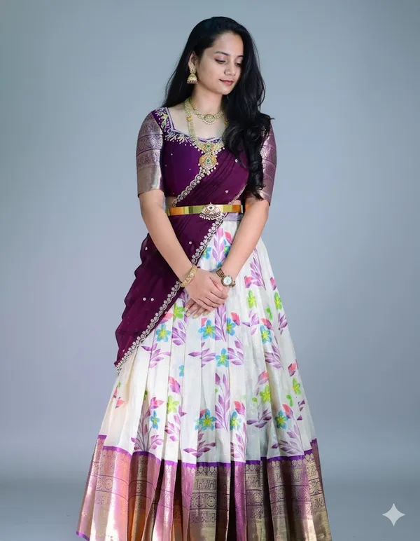 Purple_Floral_Lehenga_Choli_Set_for_Women