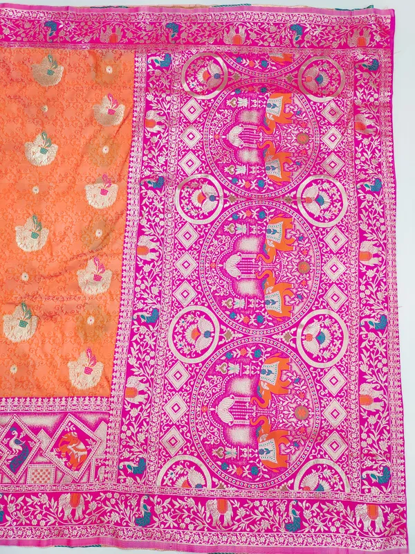 Peach_Woven_Saree_for_Women