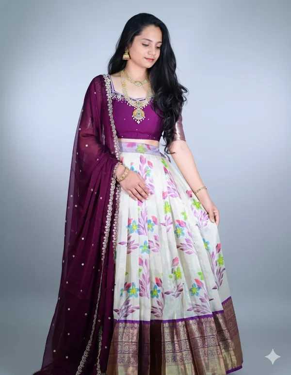 Purple_Floral_Lehenga_Choli_Set_for_Women