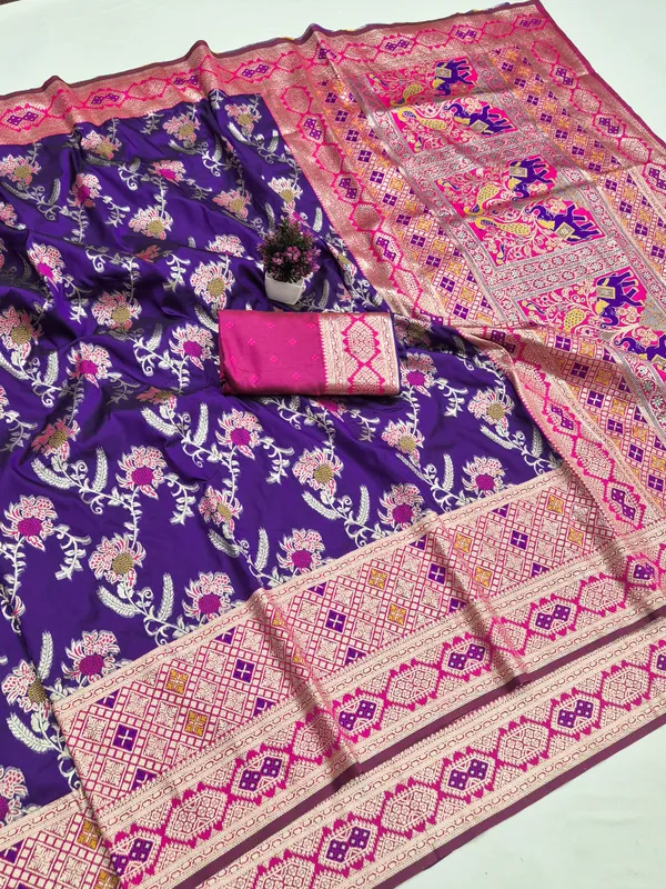 Purple_Printed_Saree_for_Women
