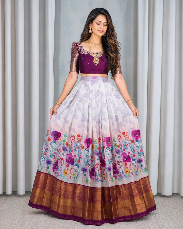 Purple_Floral_Print_Lehenga_Choli_Set_for_Women