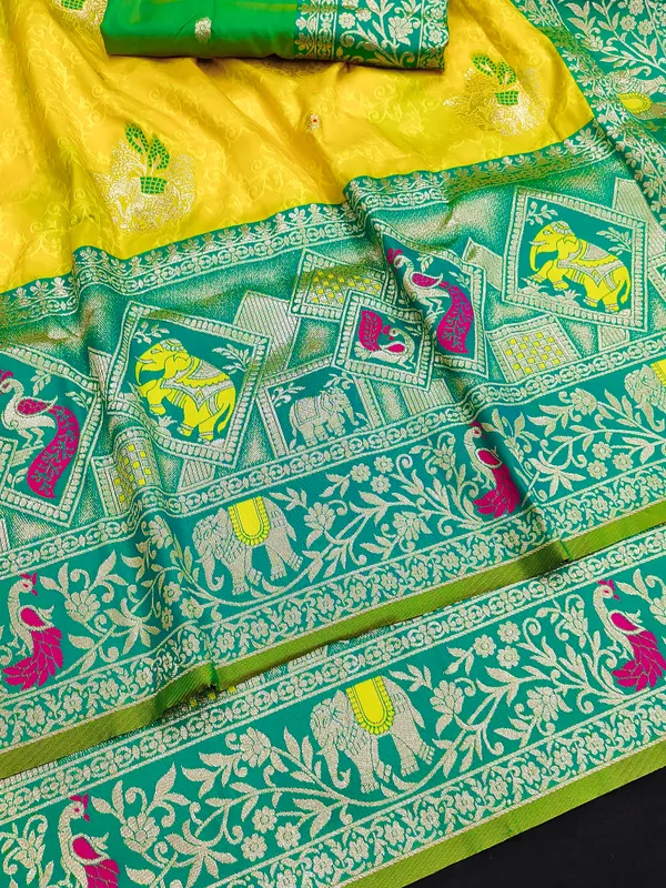 Yellow_Traditional_Woven_Saree_for_Women
