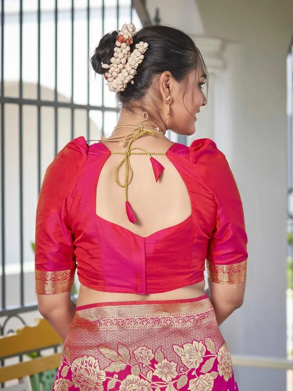 Rani_Golden_Floral_Silk_Saree_|_Designer_Wedding_Saree