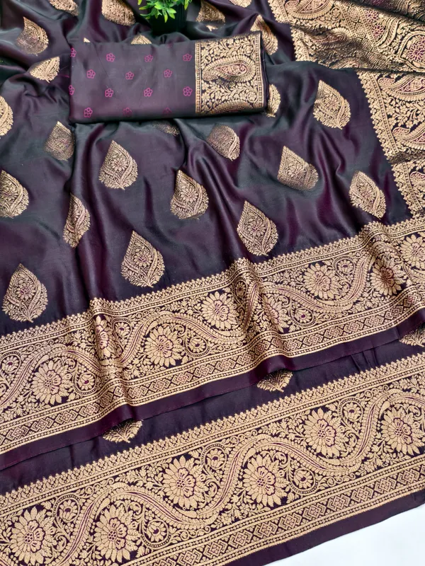 Royal_Wine_Banarasi_Silk_Saree_with_Rich_Gold_Zari_Weaving