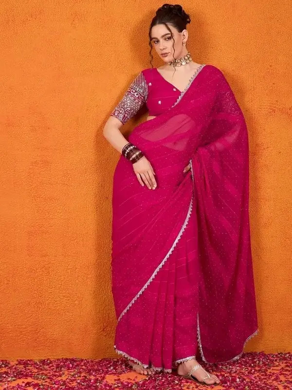Women_Pink_Embellished_Georgette_Saree_with_Blouse