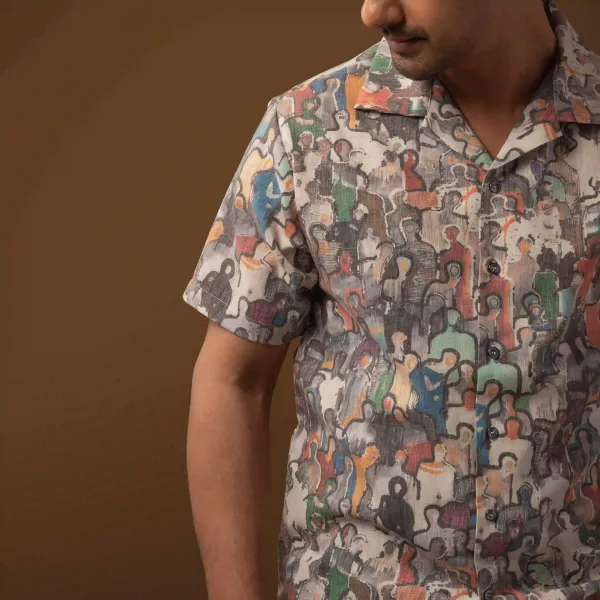 Multicolor_Linen_Relaxed_Fit_Abstract_Print_Hawaiian_Shirt_For_Men