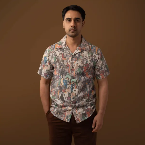 Multicolor_Linen_Relaxed_Fit_Abstract_Print_Hawaiian_Shirt_For_Men