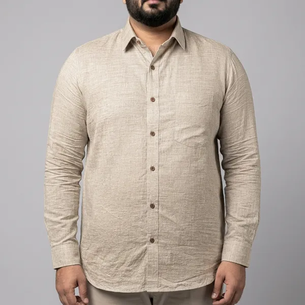 Natural_Linen_Comfort_Fit_Full_Sleeve_Plus_Size_Shirt_For_Men
