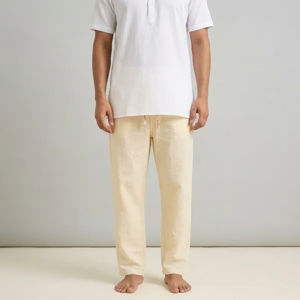 Off_White_Cotton_Relaxed_Fit_Pajama_For_Men