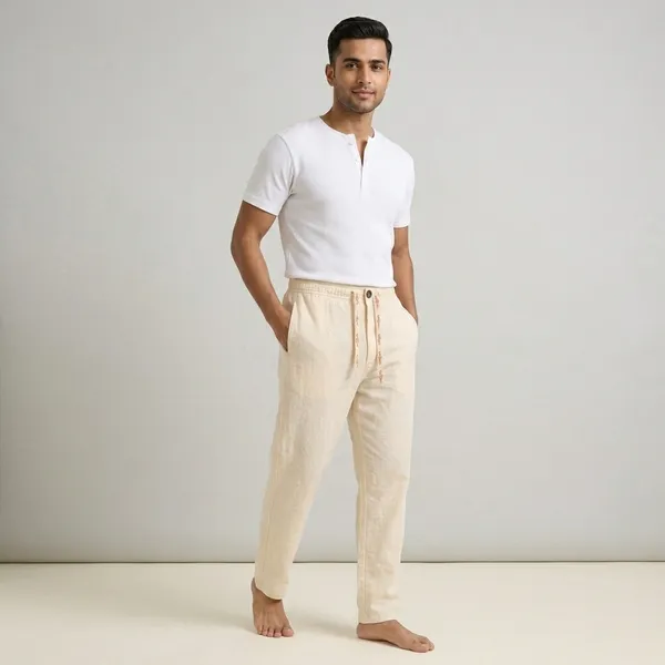 Off_White_Cotton_Relaxed_Fit_Pajama_For_Men