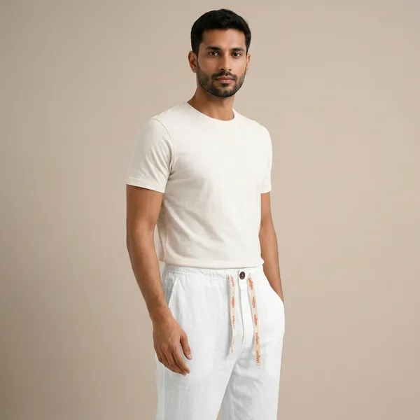 White_Cotton_Relaxed_Fit_Pajama_For_Men