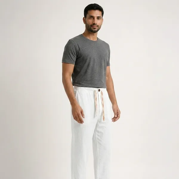 White_Cotton_Relaxed_Fit_Pajama_For_Men