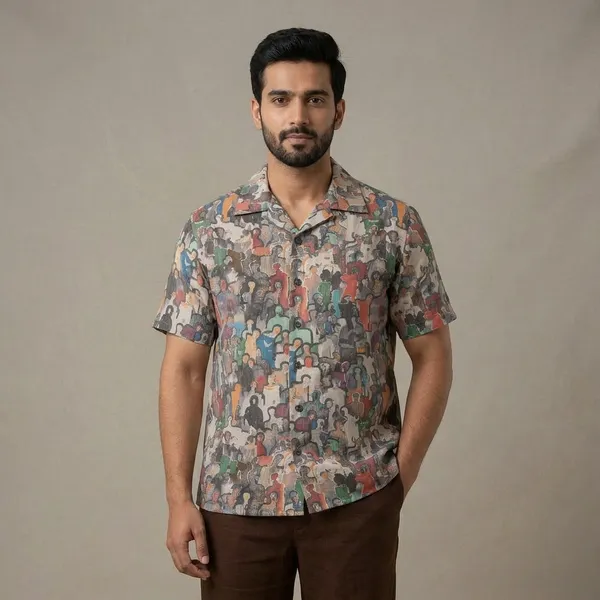 Multicolor_Linen_Relaxed_Fit_Abstract_Print_Hawaiian_Shirt_For_Men