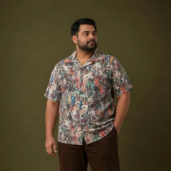 Multicolor_Linen_Relaxed_Fit_Abstract_Print_Hawaiian_Shirt_For_Men