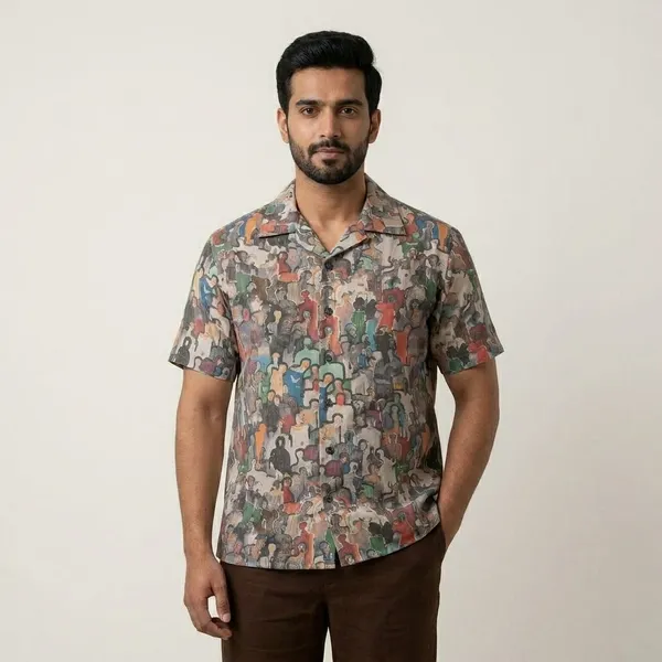 Multicolor_Linen_Relaxed_Fit_Abstract_Print_Hawaiian_Shirt_For_Men