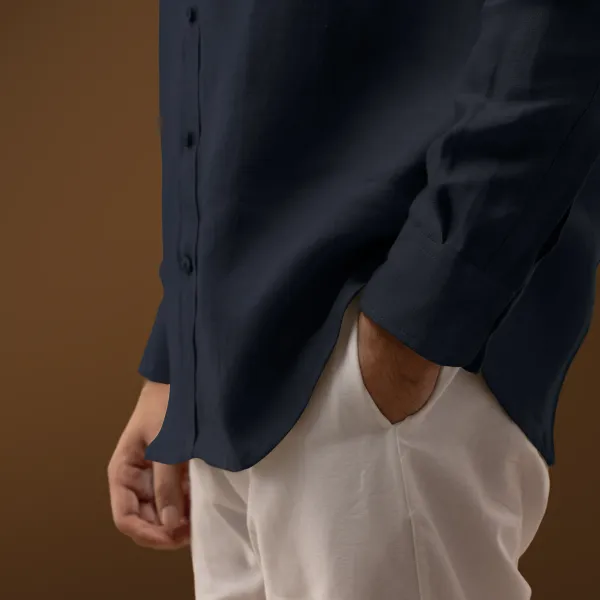 Navy_Blue_Linen_Regular_Fit_Full_Sleeve_Shirt_For_Men