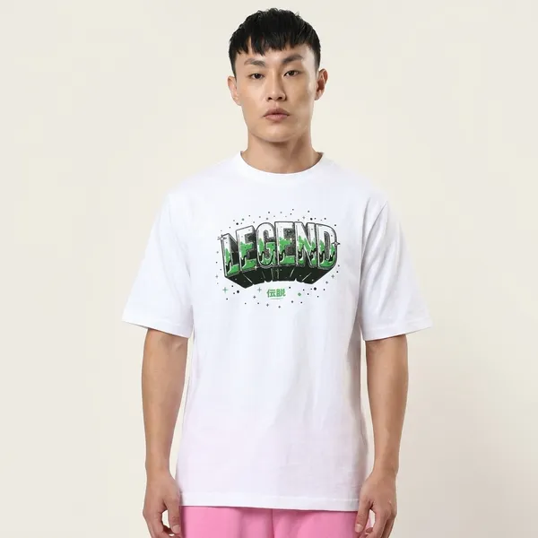 White_Cotton_Oversized_Legend_Graphic_T-Shirt_For_Unisex