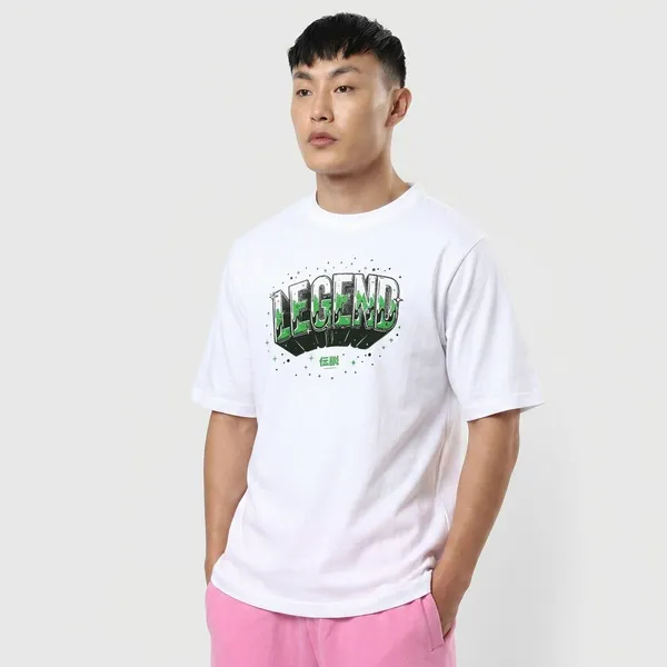 White_Cotton_Oversized_Legend_Graphic_T-Shirt_For_Unisex