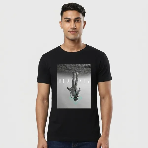 Black_Cotton_Regular_Fit_Heavenly_Graphic_T-Shirt_For_Unisex