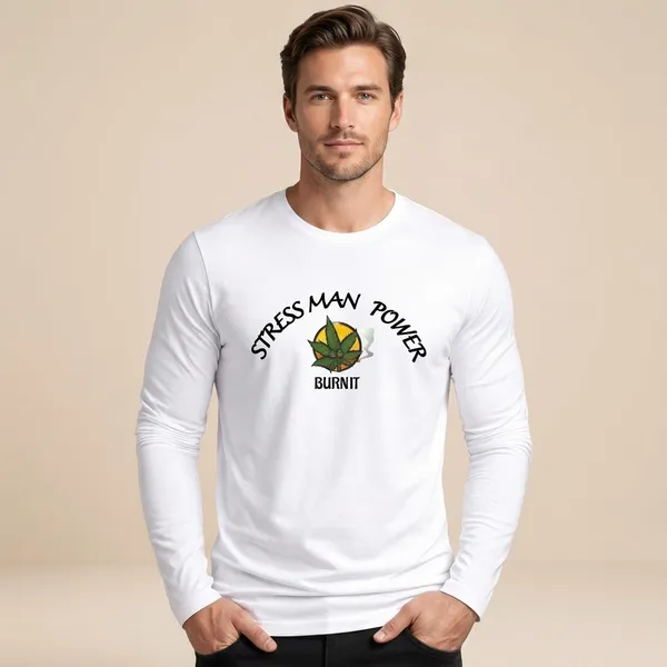 White_Pure_Cotton_Full_Sleeve_T_Shirt_For_Men